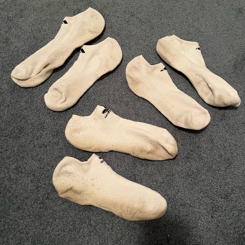 3-Pack of Short White Adidas Socks